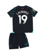 Otroški Nogometna dresi replika Manchester City Julian Alvarez #19 Tretji 2023-24 Kratek rokav (+ hlače)